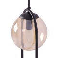 Lampa wisząca na E14 z dwoma szklanym bursztynowymi kloszami K-5121 Kaja Lighting