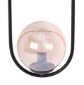 Lampa wisząca na E14 z dwoma szklanym bursztynowymi kloszami K-5121 Kaja Lighting