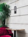 Lampa wisząca FALCON z drucianym czarnym kloszem klatką na GU10 K-4930  Kaja Lighting
