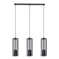 Lampa wisząca FALCON, czarne zwisy na listwie, druciane klosze na GU10 K-4931 Kaja Lighting