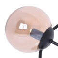 Kinkiet lampa ścienna FLORO szklany bursztynowy klosz E14 K-5128 Kaja Lighting