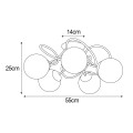 Sufitowa lampa dekoracyjna w kolorze grafitu z serii RUBI K-5117 Kaja Lighting