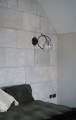 Kinkiet ścienny RUBI na E14, szklany grafitowy klosz K-5118 Kaja Lighting