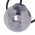 Kinkiet ścienny RUBI na E14, szklany grafitowy klosz K-5118 Kaja Lighting