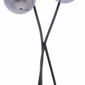 Lampa podłogowa na E14 grafitowa z dwoma kloszami RUBI K-5119 Kaja Lighting