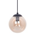 Lampa wisząca DELTA z bursztynowym szklanym kloszem, ma E14 K-5160 Kaja Lighting