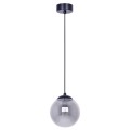 Lampa wisząca GAMMA, szklany grafitowy pojedynczy klosz Ø14 cm na E14 K-5165 Kaja Lighting