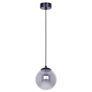 Lampa wisząca GAMMA, szklany grafitowy pojedynczy klosz Ø14 cm na E14 K-5165 Kaja Lighting