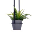 Lampa wisząca czarna z kwietnikiem z serii ESTERA K-4038 Kaja Lighting