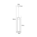 Lampa wisząca czarna z kwietnikiem z serii ESTERA K-4038 Kaja Lighting