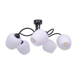Lampa sufitowa BELLA matowe białe klosze, do salonu K-5186 Kaja Lighting