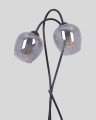 Lampa stojąca SARA czarna, 156 cm, grafitowe szklane klosze K-5198 Kaja Lighting