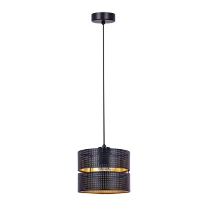 Lampa wisząca czarna z dwuczęściowym abażurem z serii ZIMBO K-5220 Kaja Lighting