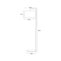 Lampa podłogowa czarna z dekoracyjnym abażurem z serii ZIMBO K-5225 Kaja Lighting