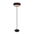 Lampa podłogowa na E27 czarna  z podwójnym abażurem GATO K-5235 Kaja Lighting