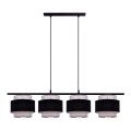 Lampa wisząca na listwie ESTELA na E27, czarno-szare klosze K-5173 Kaja Lighting