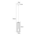 Lampa wisząca GABI, druciany klosz, czarno-złota na E27 K-4935 Kaja Lighting