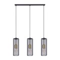 Lampa wisząca potrójna GABIA, metalowe klosze zwisy na E27 czarno złote K-4936 Kaja Lighting