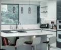 Lampa wisząca potrójna GABIA, metalowe klosze zwisy na E27 czarno złote K-4936 Kaja Lighting