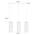Lampa wisząca potrójna GABIA, metalowe klosze zwisy na E27 czarno złote K-4936 Kaja Lighting