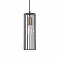 Kinkiet z ozdobnym kloszem czarno-złoty z serii GABIA K-4939 Kaja Lighting