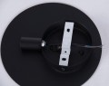 Okrągły kinkiet REGA czarny Ø20cm gwint G9 do industrialnego salonu K-4680 KAJA Lighting
