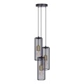 Lampa wisząca czarno-złota na okrągłej podsufitce z serii GABIA K-4937 Kaja Lighting