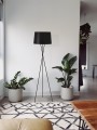 Lampa podłogowa REMI BLACK trójnóg w minimalistycznym wydaniu na E27 K-4353 Kaja Lighting