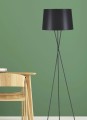 Lampa podłogowa REMI BLACK trójnóg w minimalistycznym wydaniu na E27 K-4353 Kaja Lighting