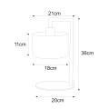 Lampka stołowa designerska loftowa z serii SIMONE BLACK K-4322 Kaja Lighting