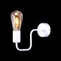 Kinkiet ścienny PEKA biały, z odsłonięta żarówką na gwint E27 K-4043 Kaja Lighting