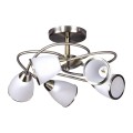 Plafon lampa sufitowa PLATO z mlecznymi kloszami na E14 do jadalni K-JSL-6059/5 AB Kaja Lighting