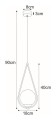 Lampa wisząca w kształcie łezki NEVE GOLD z szklanym kloszem, gwint E14 K-4775 Kaja Lighting