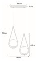 Lampa wisząca designerska elegancka do jadalni z serii NEVE GOLD K-4776 Kaja Lighting