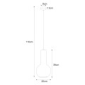 Lampa wisząca dekoracyjna do kuchni nad wyspę z serii ARVI BLACK K-4520 Kaja Lighting