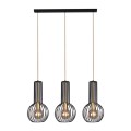 Lampa wisząca  ARVI czarna, metalowe klatkowe klosze na E27 nad wyspę kuchenną K-4521 Kaja Lighting