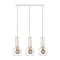 Listwa biała z wiszącymi drucianymi lampami z serii ARVI WHITE K-4526 Kaja Lighting