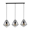 Lampa wisząca MARKO, koszykowe klosze na E27, nad blat stołu K-4004 Kaja Lighting