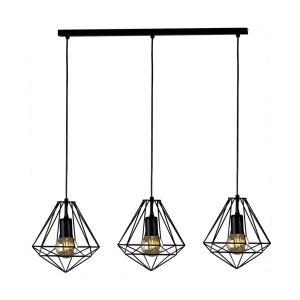 Lampa wisząca MARKO, koszykowe klosze na E27, nad blat stołu K-4004 Kaja Lighting