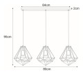 Lampa wisząca MARKO, koszykowe klosze na E27, nad blat stołu K-4004 Kaja Lighting