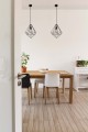 Lampa wiszącą MARKO, druciany geometryczny klosz w kolorze czarnym na E27 K-4000 Kaja Lighting