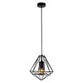 Lampa wisząca MARKO, nowoczesny druciany czarny klosz, do oświetlenia jadalni K-4018 Kaja Lighting