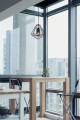 Lampa wisząca MARKO, nowoczesny druciany czarny klosz, do oświetlenia jadalni K-4018 Kaja Lighting