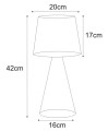 Lampka stołowa designerska druciana z serii SOUL BLACK K-4642 Kaja Lighting