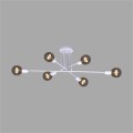 Lampa sufitowa SITYA WHITE, sześcioramienna z odsłoniętymi żarówkami E27, biała K-4393 Kaja Lighting