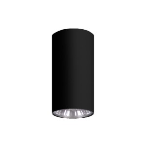 Spot, lampa natynkowa MILE BLACK, punktowa tuba czarna na GU10 do korytarza K-4404 Kaja Lighting