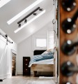 Sufitowe reflektorki na listwie MONTI do pokoju, czarne regulowane na żarówkę GU10 K-4554 Kaja Lighting