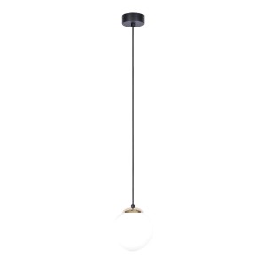 Lampa wisząca ISLA, szklany mleczny klosz kula Ø14 cm K-4910 Kaja Lighting