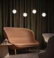 Lampa wisząca ISLA, szklany mleczny klosz kula Ø14 cm K-4910 Kaja Lighting