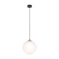 Lampa wisząca ISLA z białym szklanym kloszem o średnicy 30cm K-4912 Kaja Lighting